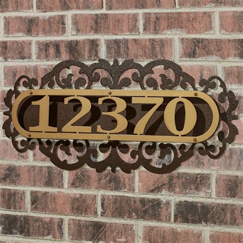 metal plate house number|Amazon.com: Metal Address Signs For Houses.